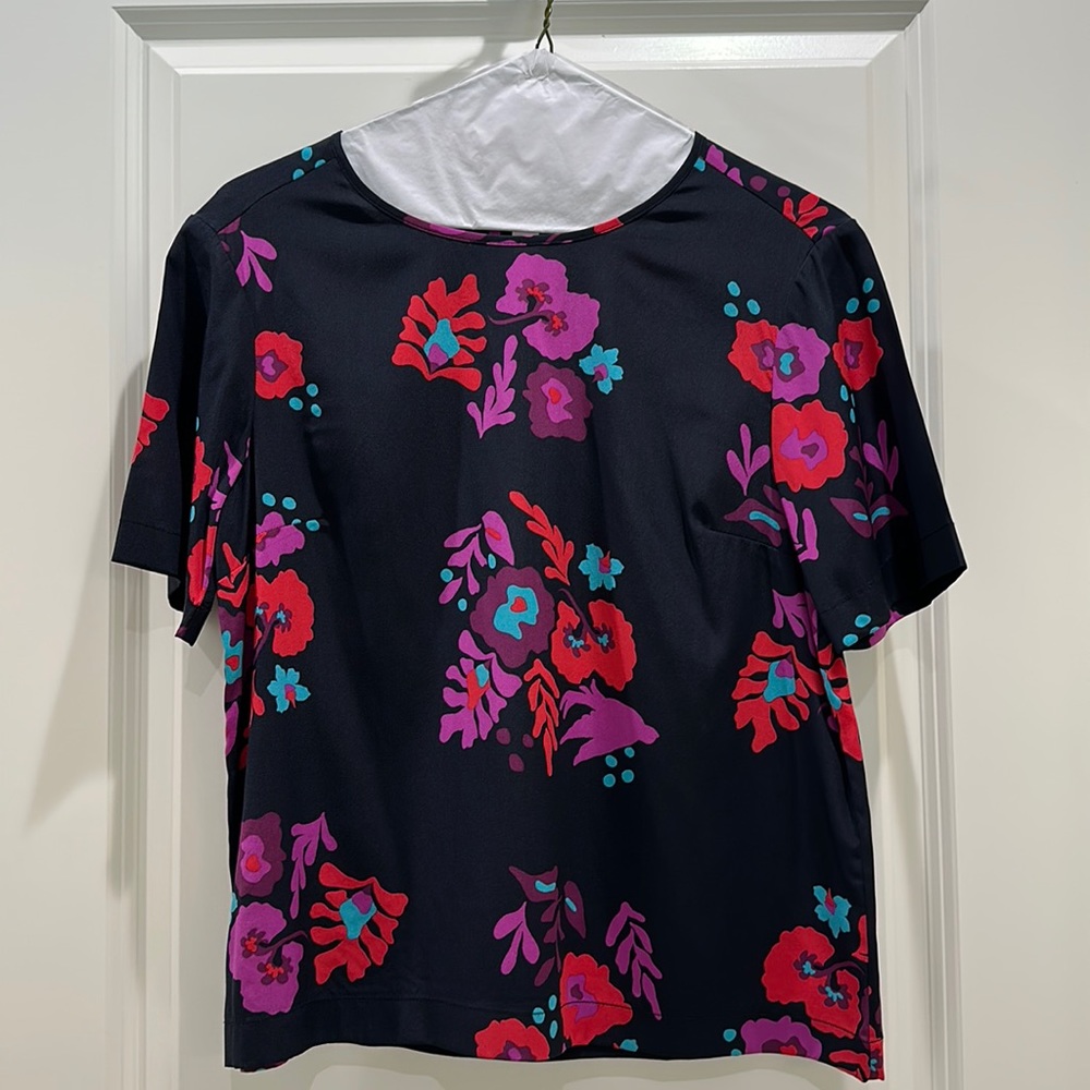 Annie Griffin Silk Black Top Sz Xs